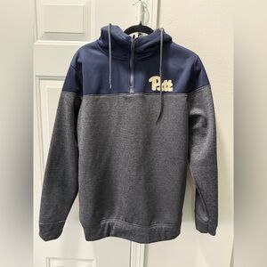 Colosseum Navy and Gray Pitt Hoodie